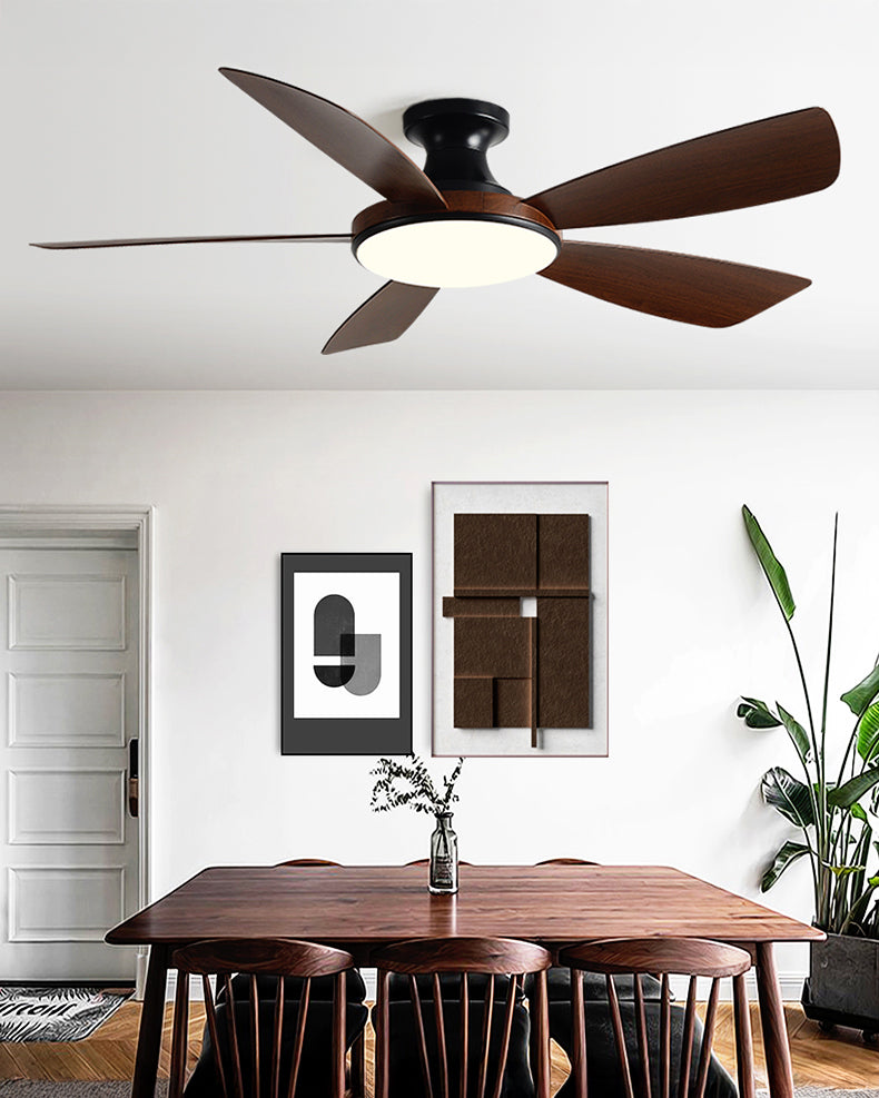WOMO Modern Low Profile Ceiling Fan Lamp - WM5190