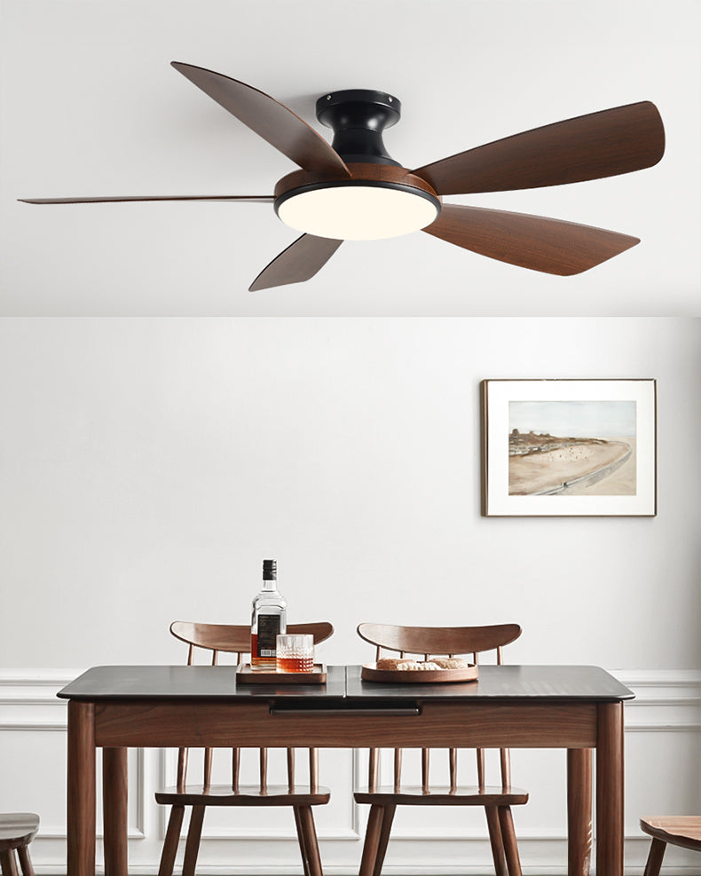 WOMO Modern Low Profile Ceiling Fan Lamp - WM5190