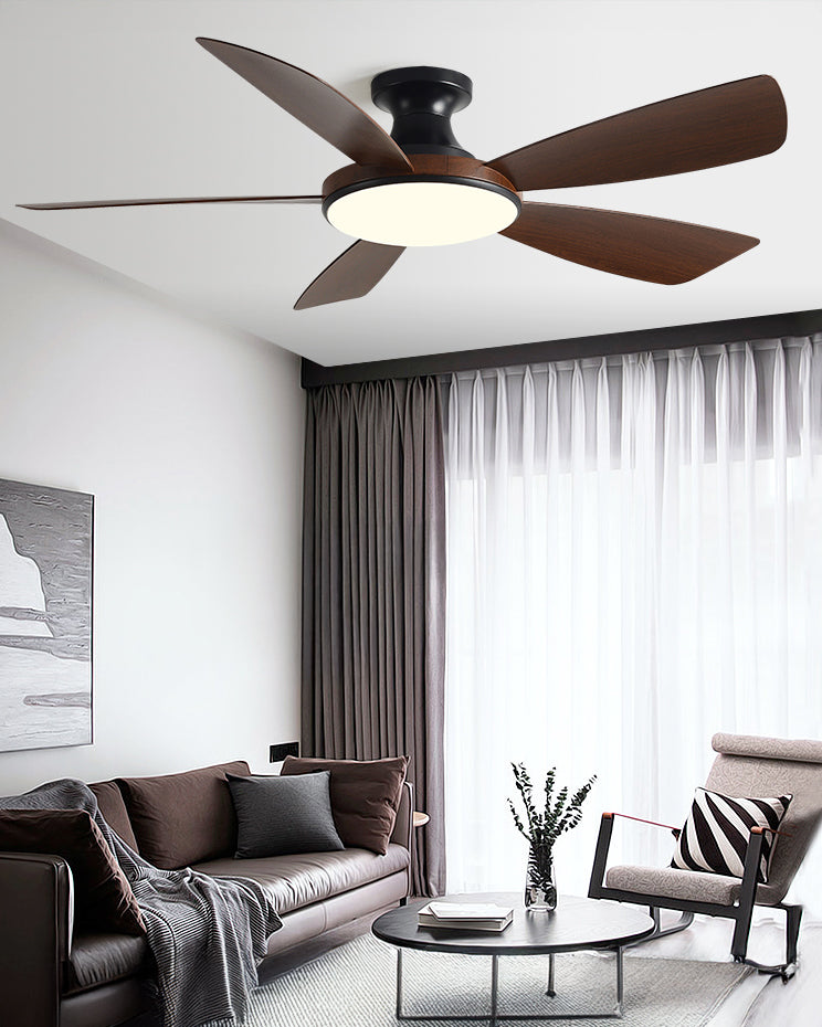 WOMO Modern Low Profile Ceiling Fan Lamp - WM5190
