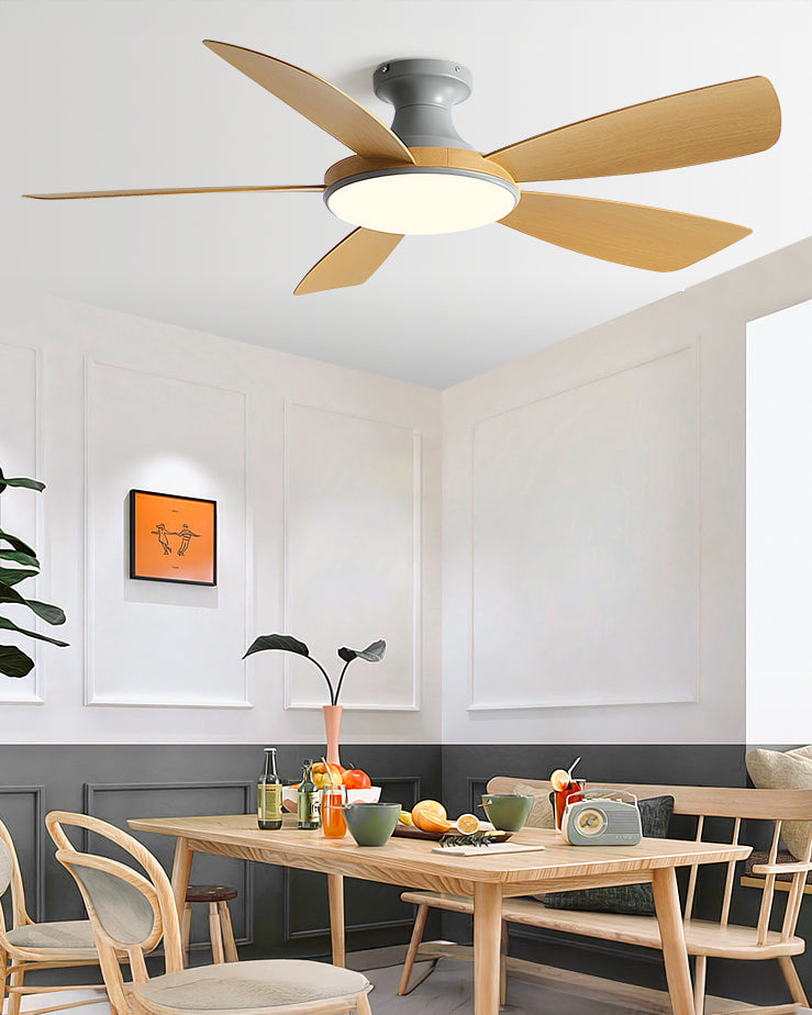 WOMO Modern Low Profile Ceiling Fan Lamp - WM5190