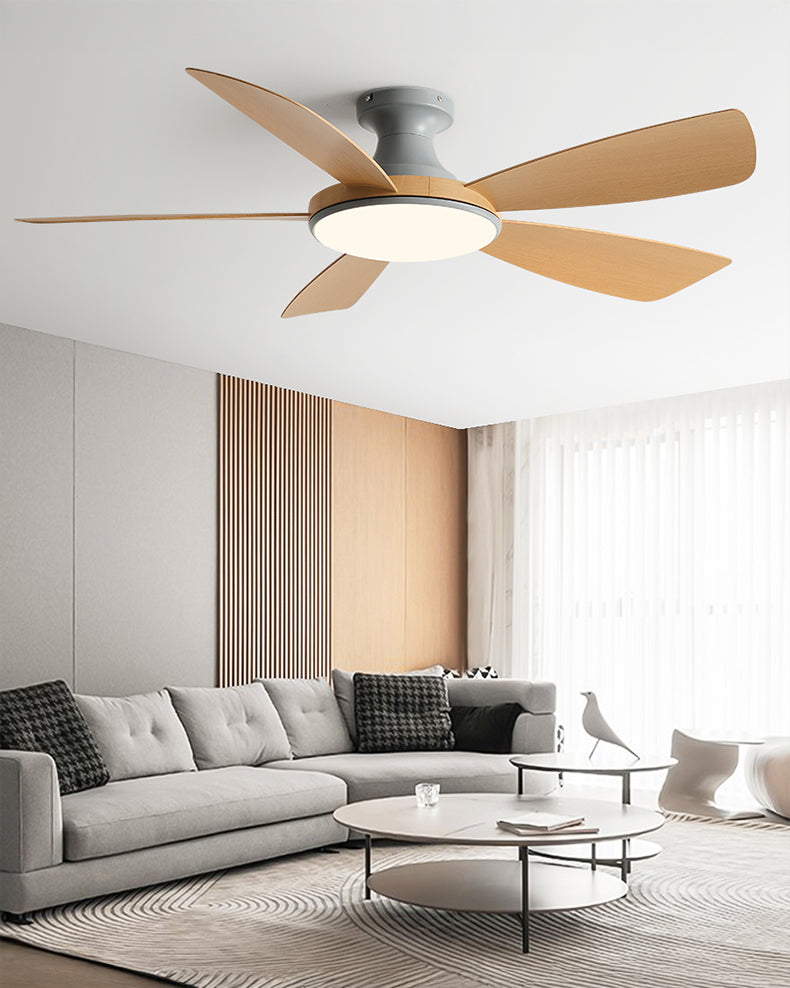 WOMO Modern Low Profile Ceiling Fan Lamp - WM5190