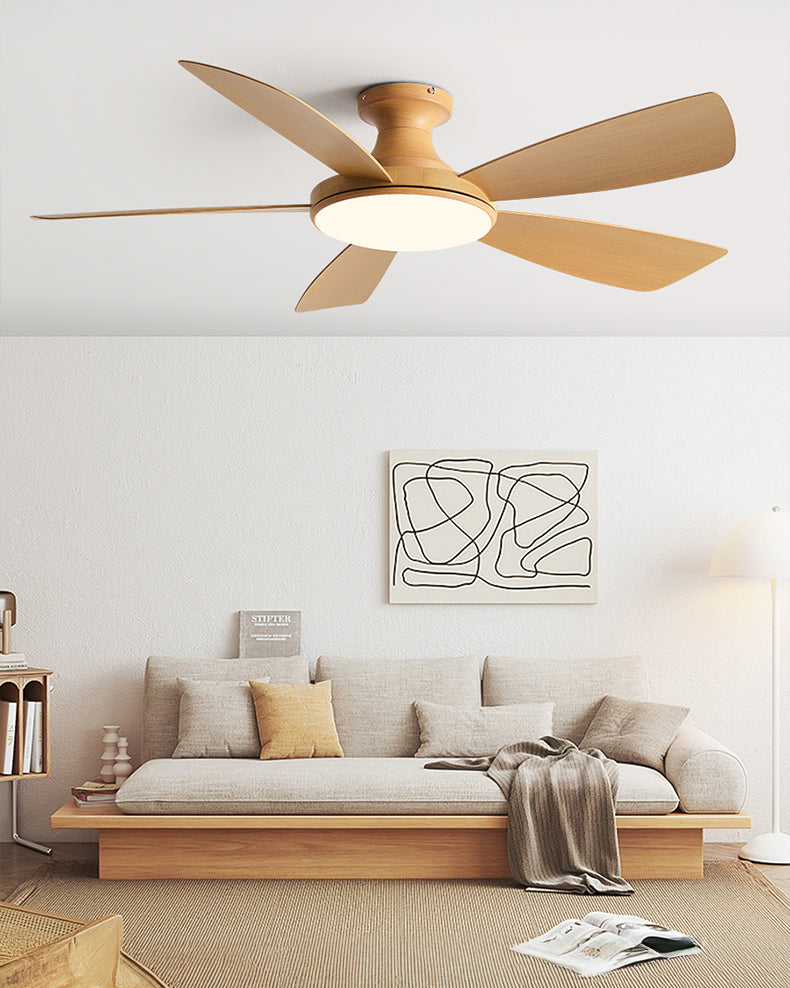 WOMO Modern Low Profile Ceiling Fan Lamp - WM5190
