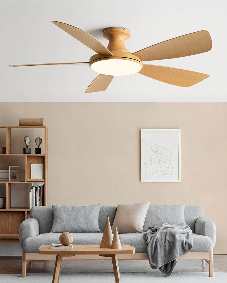 WOMO Modern Low Profile Ceiling Fan Lamp - WM5190