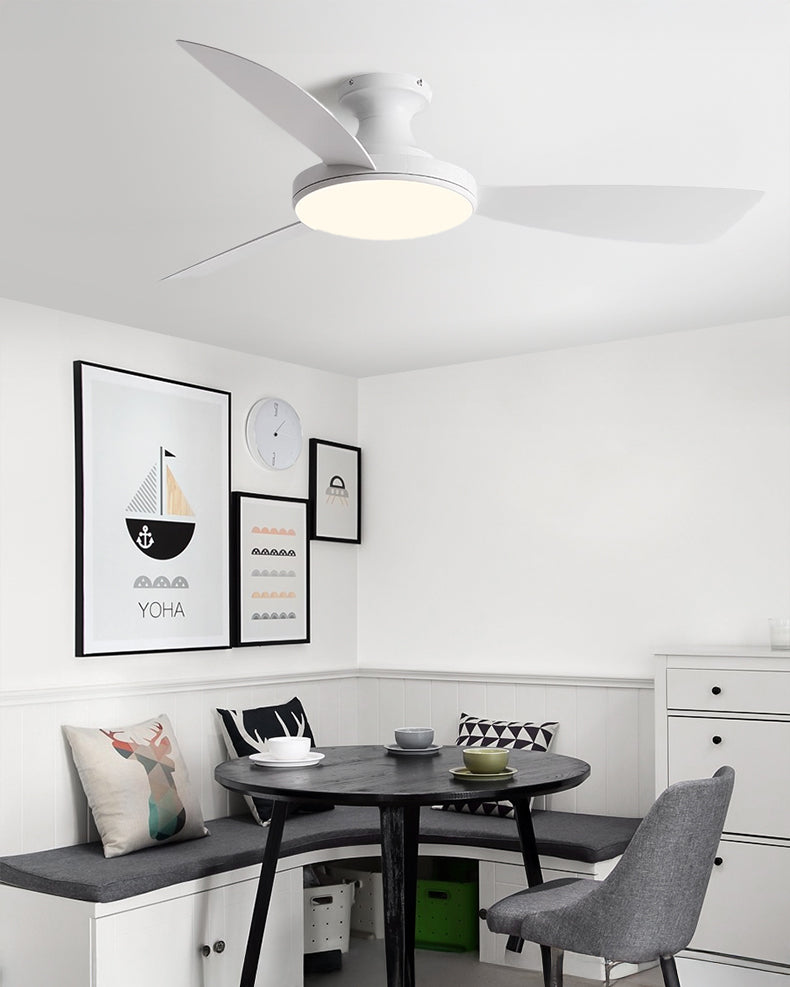 WOMO Modern Low Profile Ceiling Fan Lamp - WM5190