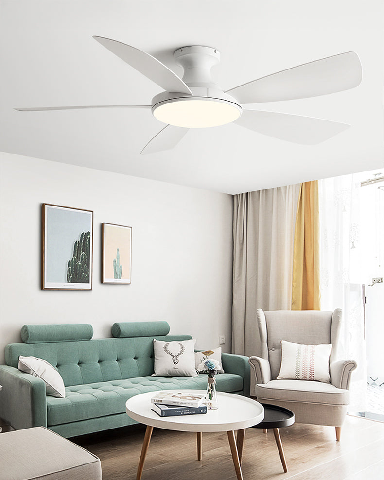 WOMO Modern Low Profile Ceiling Fan Lamp - WM5190