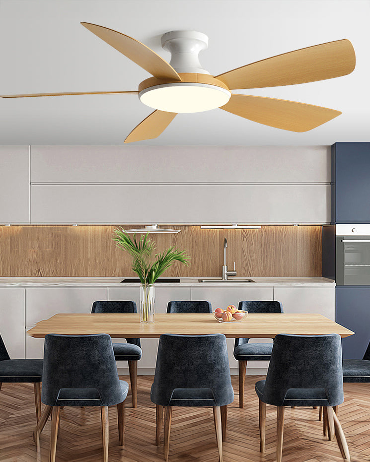WOMO Modern Low Profile Ceiling Fan Lamp - WM5190