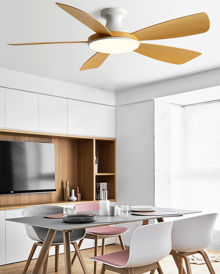 WOMO Modern Low Profile Ceiling Fan Lamp - WM5190