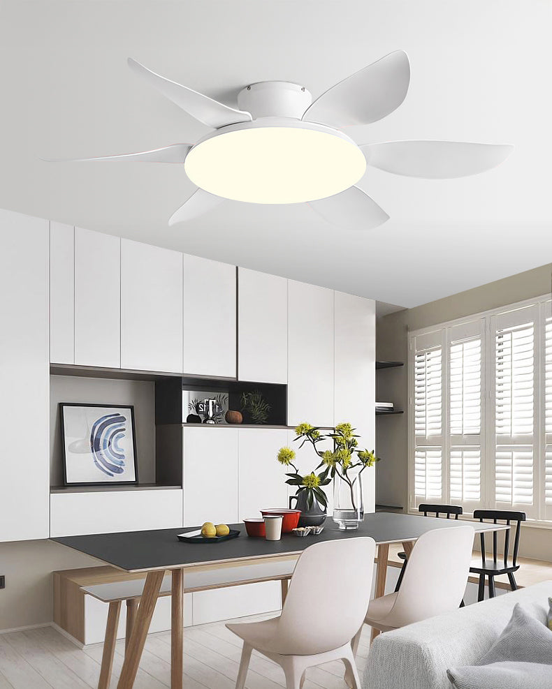 WOMO 6 Blade Low Profile Ceiling Fan with Bright Light - WM5191