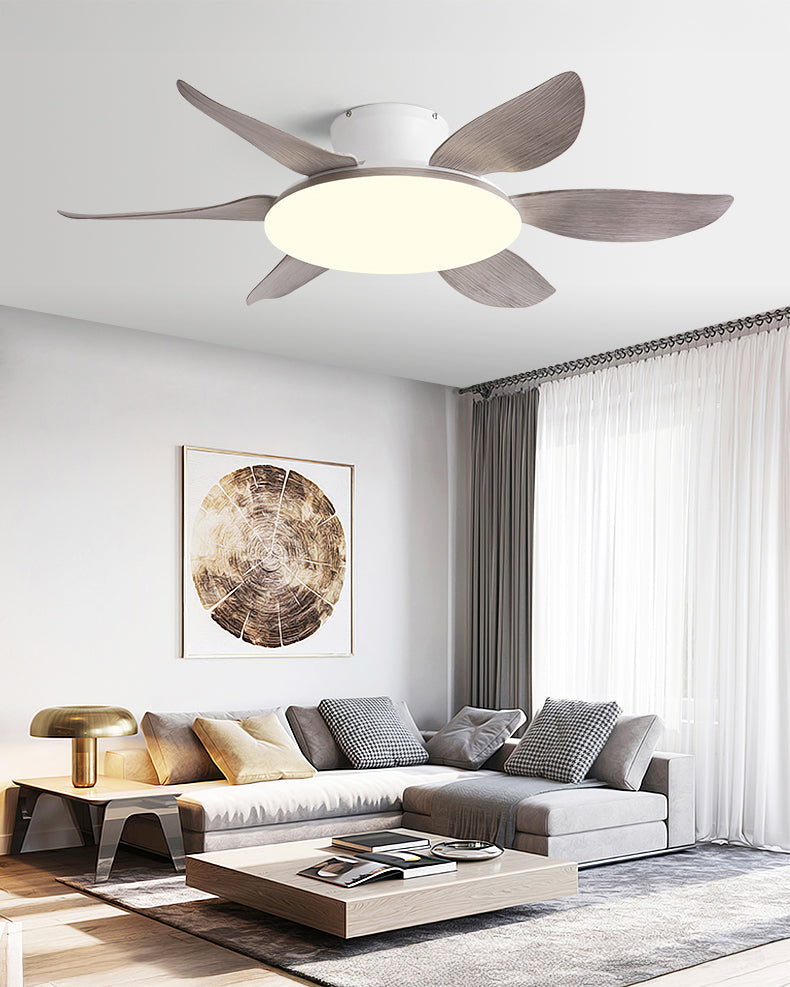 WOMO 6 Blade Low Profile Ceiling Fan with Bright Light - WM5191