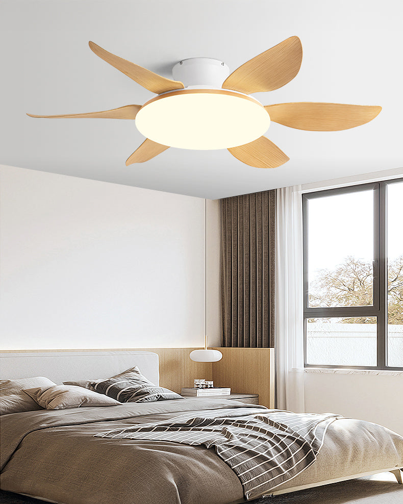 WOMO 6 Blade Low Profile Ceiling Fan with Bright Light - WM5191