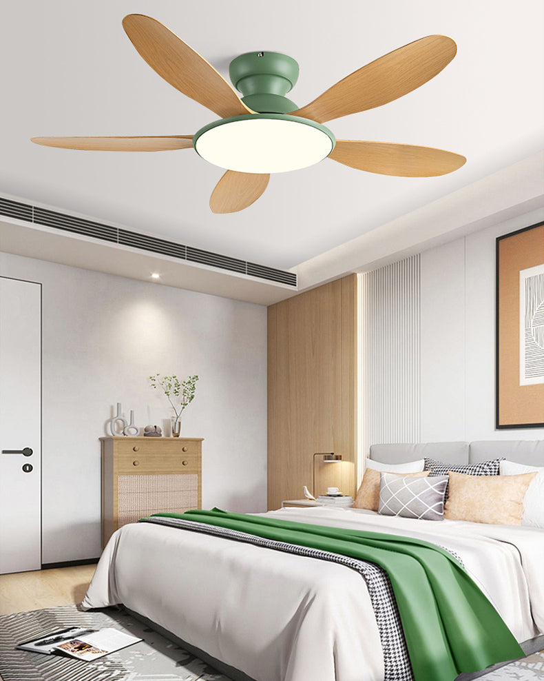 WOMO 5 Blade Low Profile Ceiling Fan Lamp - WM5194