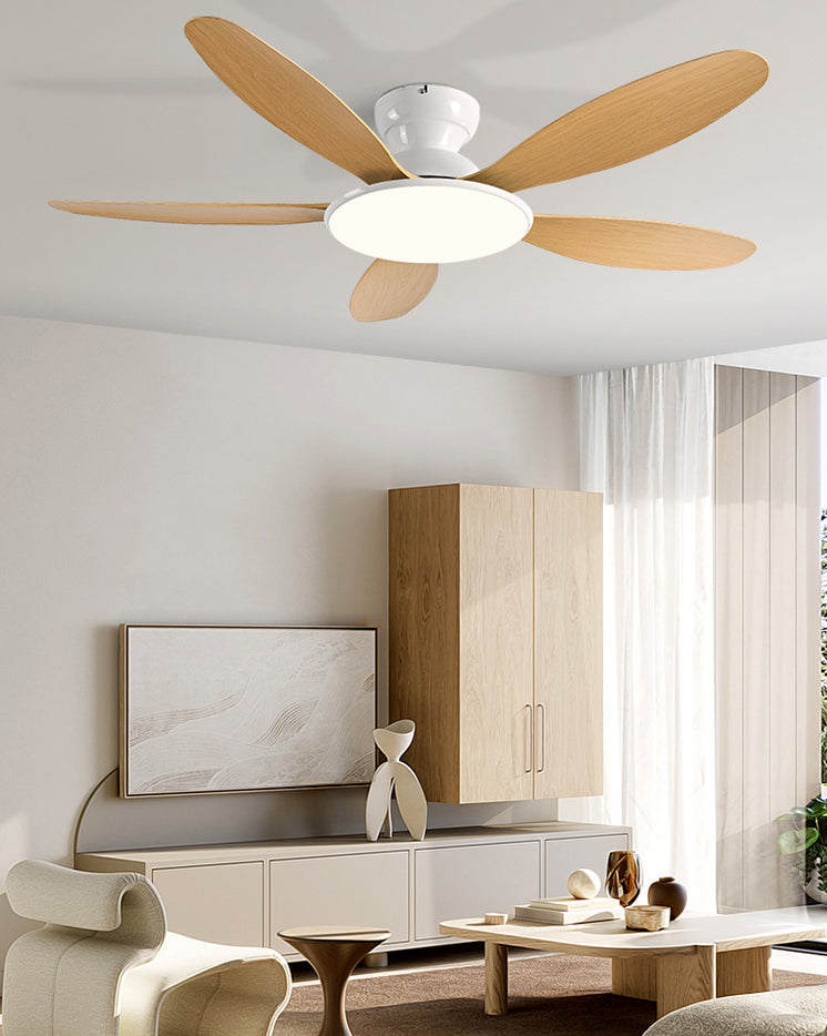 WOMO 5 Blade Low Profile Ceiling Fan Lamp - WM5194