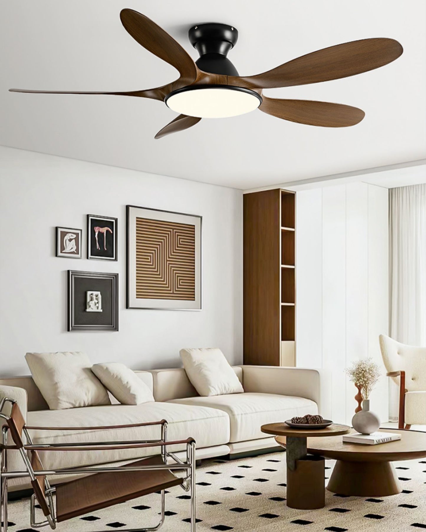 WOMO Large Low Profile Ceiling Fan Lamp - WM5195