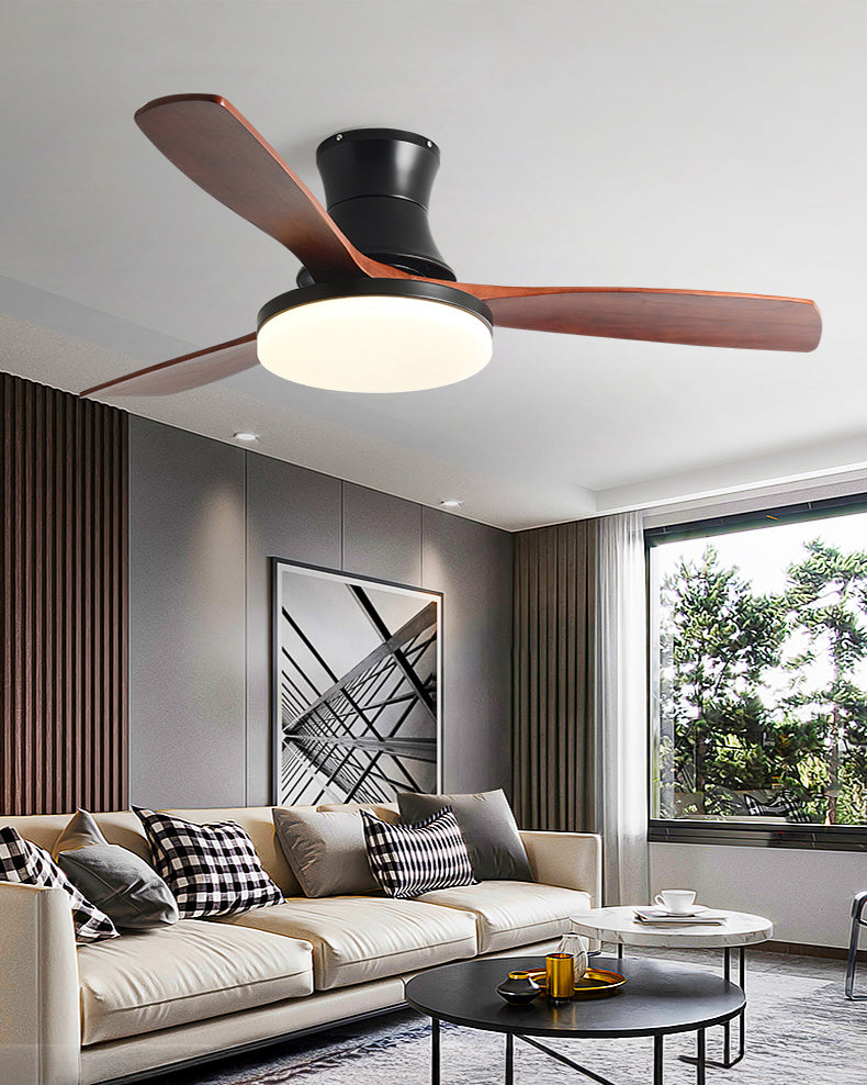 WOMO Modern Low Profile Ceiling Fan Lamp - WM5198