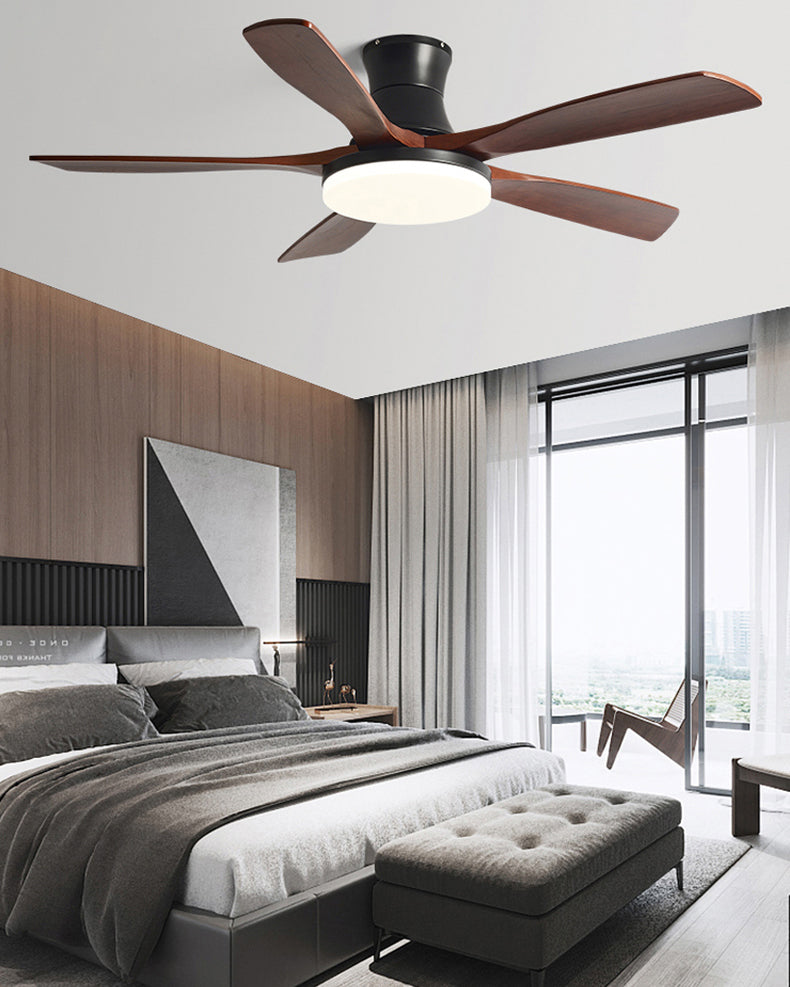 WOMO Modern Low Profile Ceiling Fan Lamp - WM5198