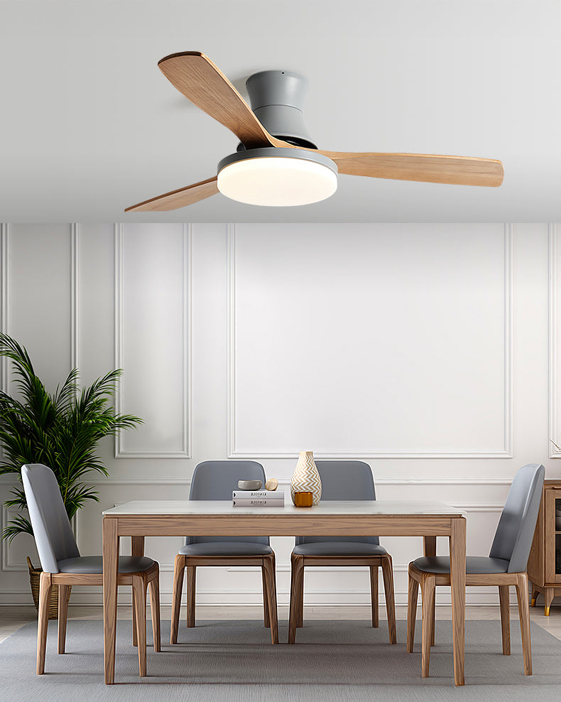 WOMO Modern Low Profile Ceiling Fan Lamp - WM5198
