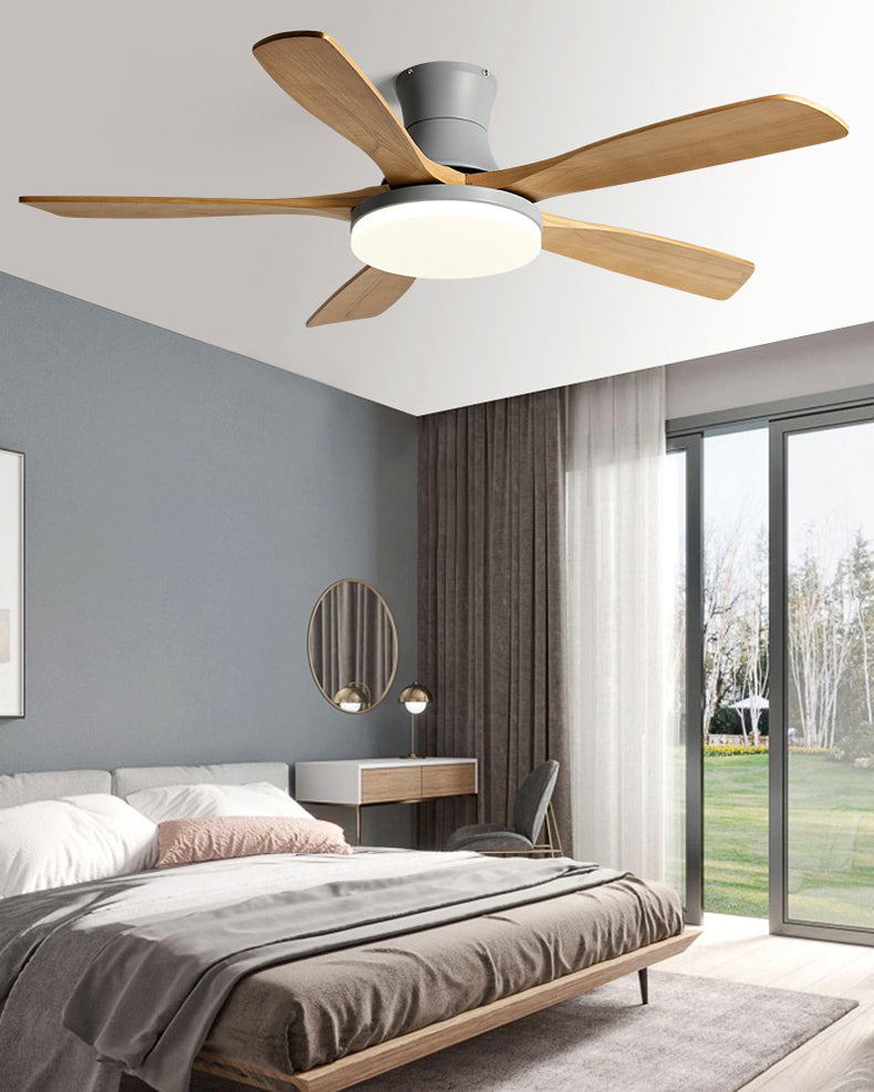 WOMO Modern Low Profile Ceiling Fan Lamp - WM5198