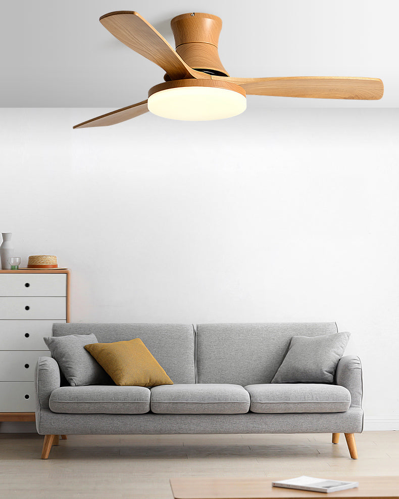 WOMO Modern Low Profile Ceiling Fan Lamp - WM5198