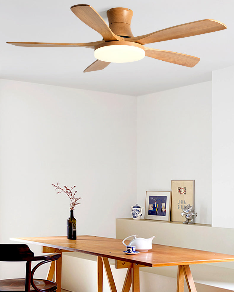 WOMO Modern Low Profile Ceiling Fan Lamp - WM5198