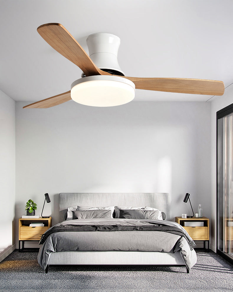 WOMO Modern Low Profile Ceiling Fan Lamp - WM5198
