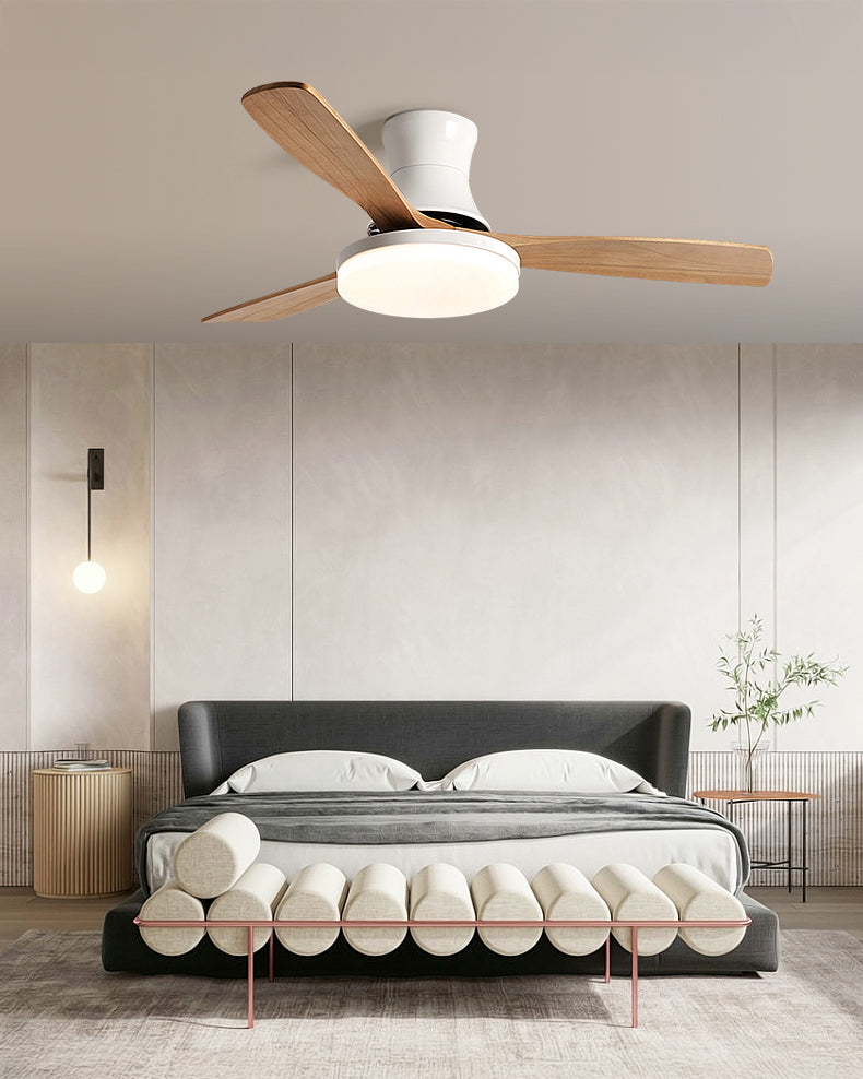 WOMO Modern Low Profile Ceiling Fan Lamp - WM5198