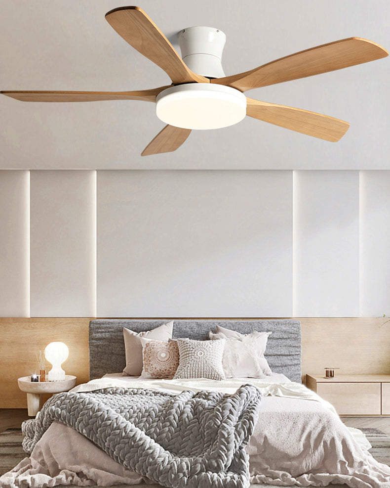 WOMO Modern Low Profile Ceiling Fan Lamp - WM5198