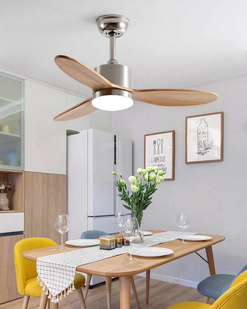 WOMO Mid Century Modern Ceiling Fan Lamp-WM5204