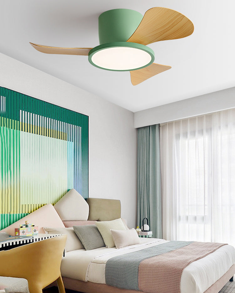 WOMO 30 Inch Low Profile Ceiling Fan Lamp-WM5205