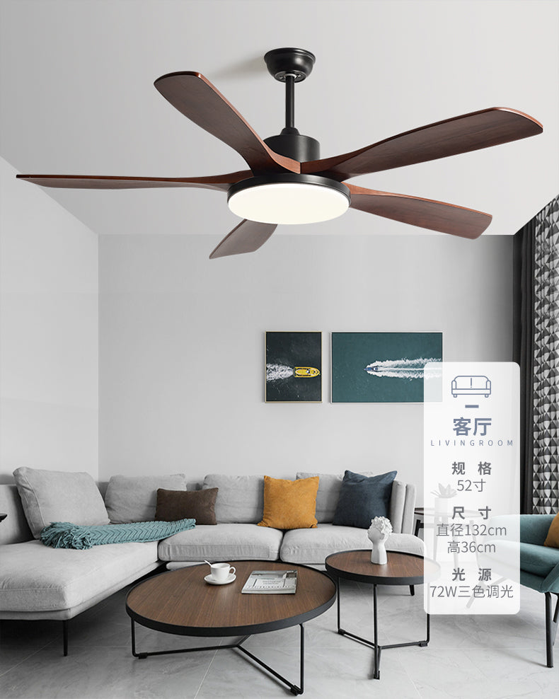 WOMO 5 Blade Modern Ceiling Fan Lamp - WM5206