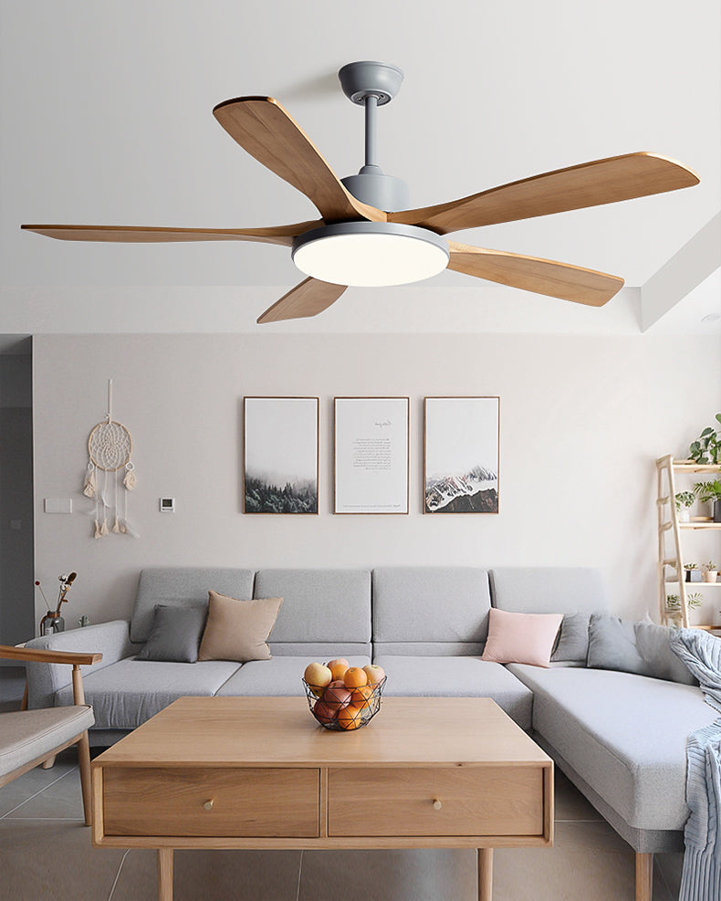 WOMO 5 Blade Modern Ceiling Fan Lamp - WM5206