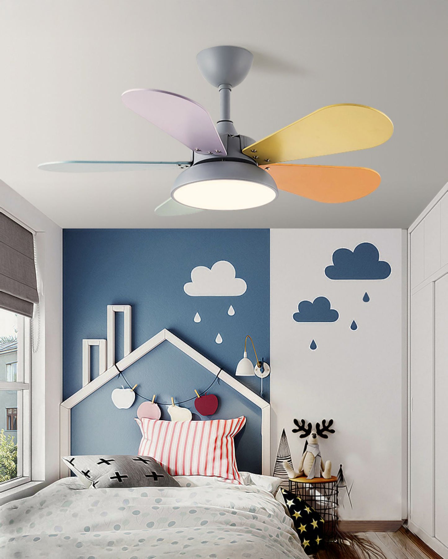 WOMO Modern Children Ceiling Fan Lamp - WM5207