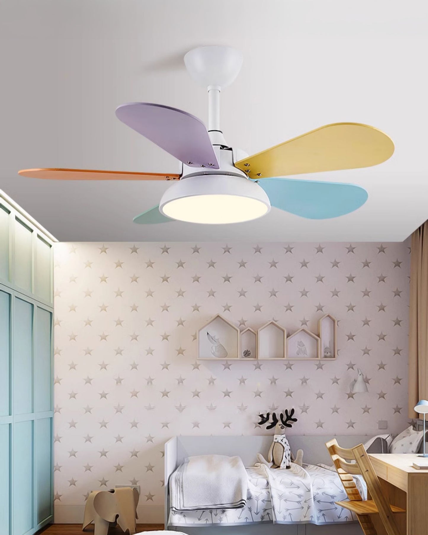WOMO Modern Children Ceiling Fan Lamp - WM5207