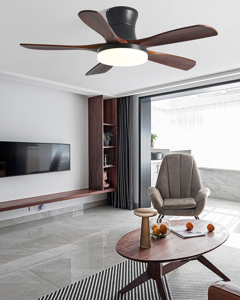 WOMO 5 Blade Low Profile Ceiling Fan Lamp - WM5208
