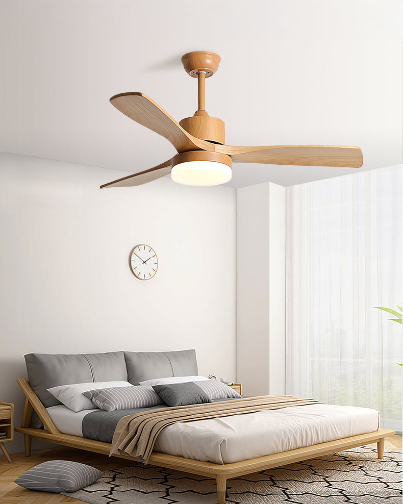 WOMO Modern Wood Ceiling Fan Lamp - WM5209