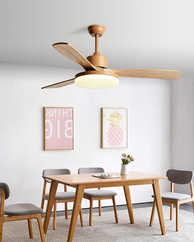 WOMO Modern Wood Ceiling Fan Lamp - WM5209