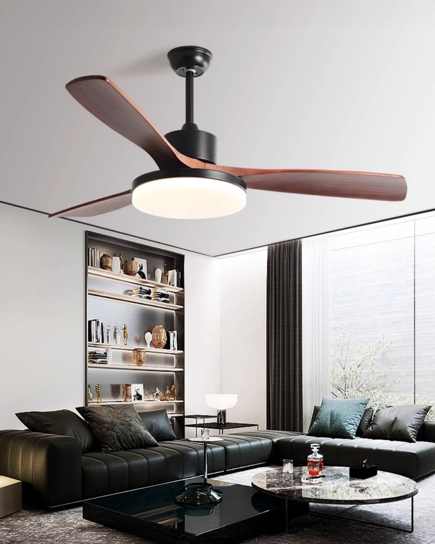 WOMO 3 Blade Modern Ceiling Fan Lamp - WM5210