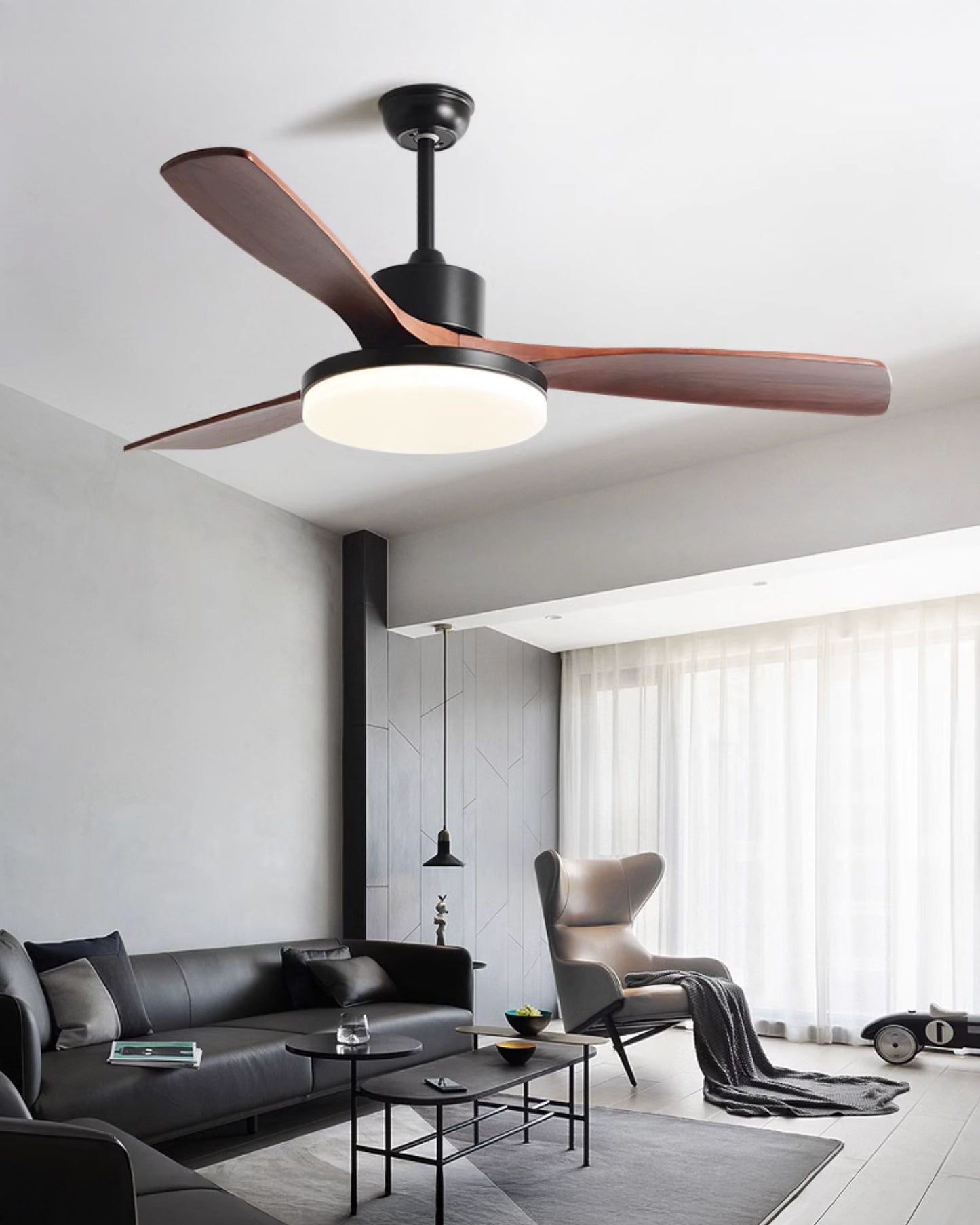 WOMO 3 Blade Modern Ceiling Fan Lamp - WM5210