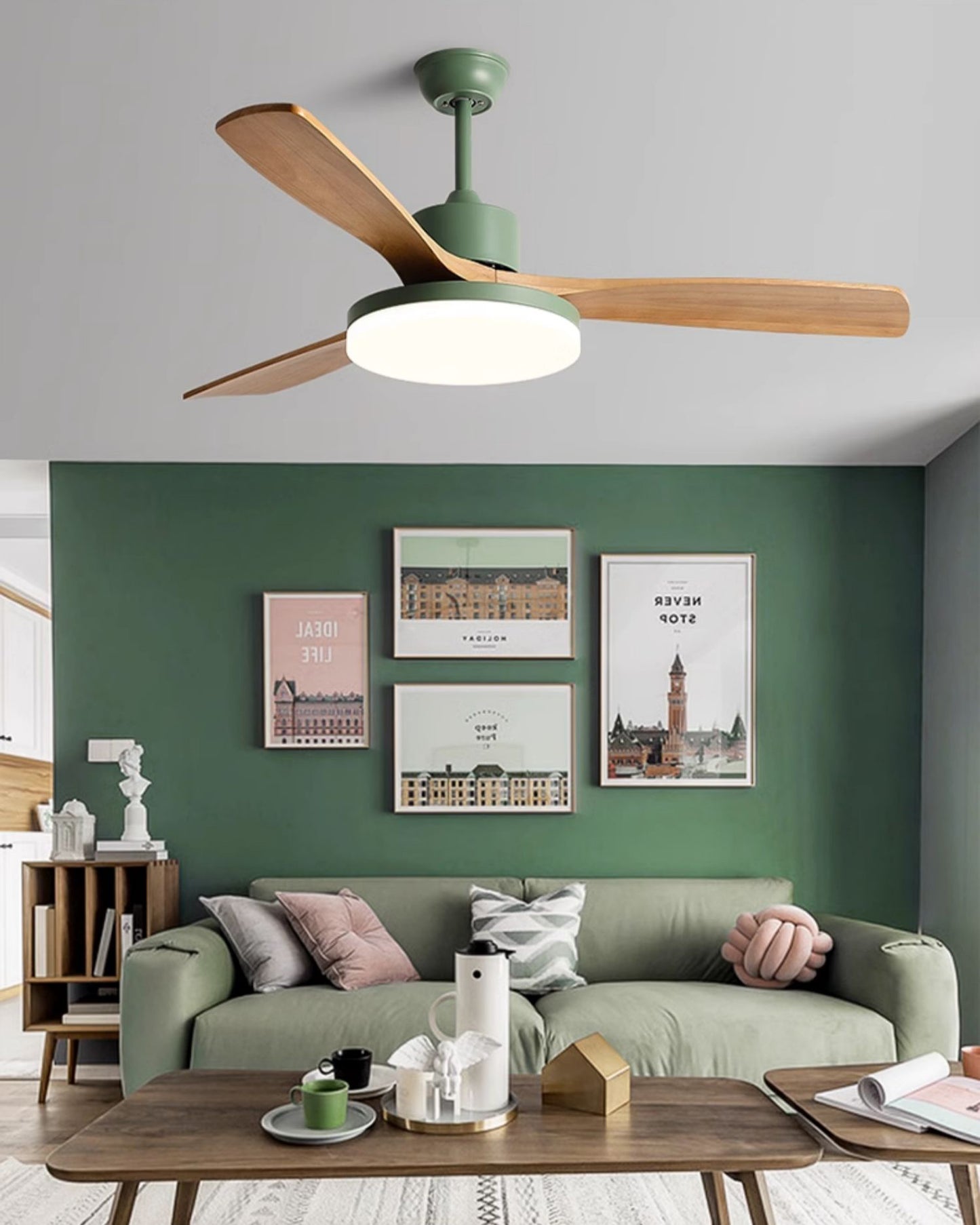 WOMO 3 Blade Modern Ceiling Fan Lamp - WM5210
