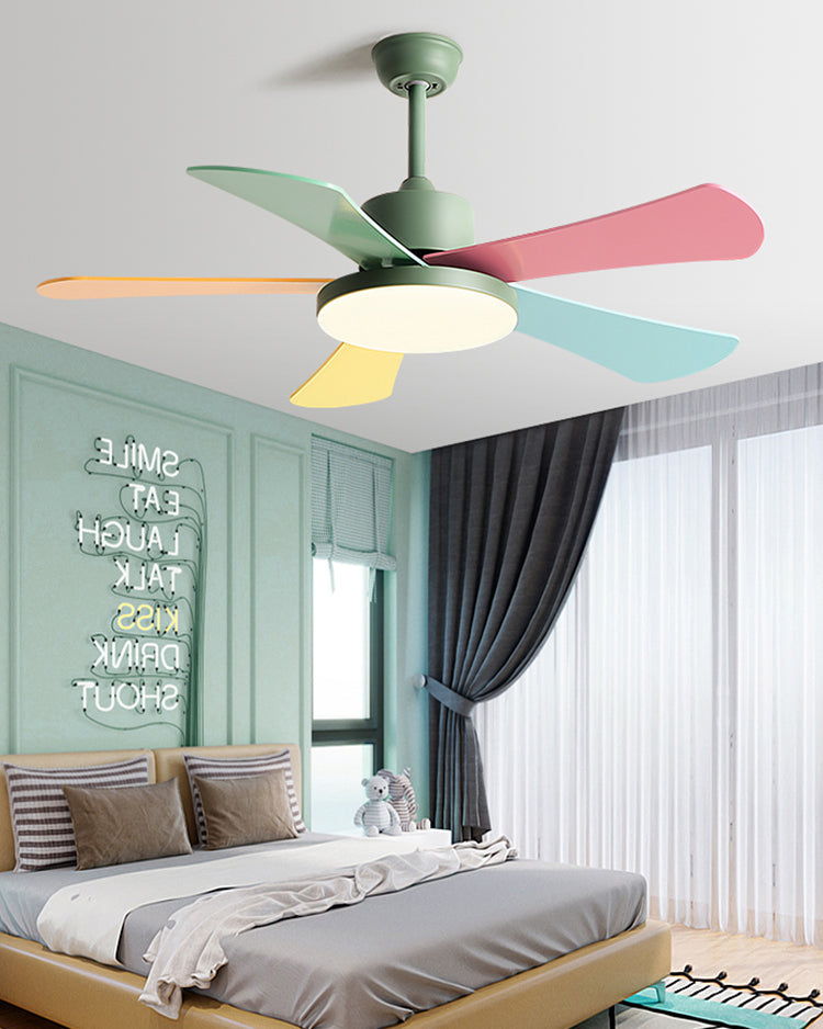 WOMO 5 Blade Children Ceiling Fan Lamp-WM5211