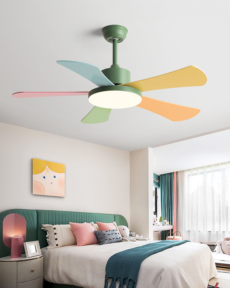WOMO 5 Blade Children Ceiling Fan Lamp-WM5211