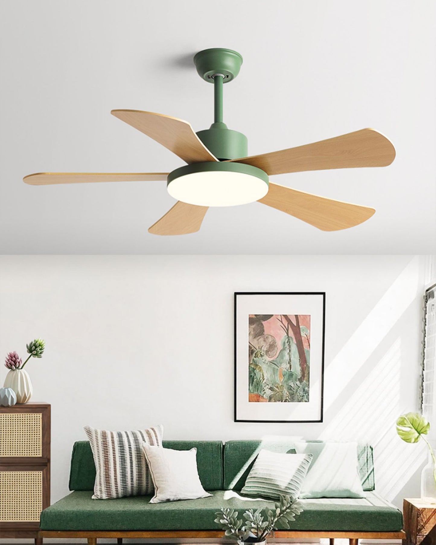 WOMO 5 Blade Children Ceiling Fan Lamp-WM5211