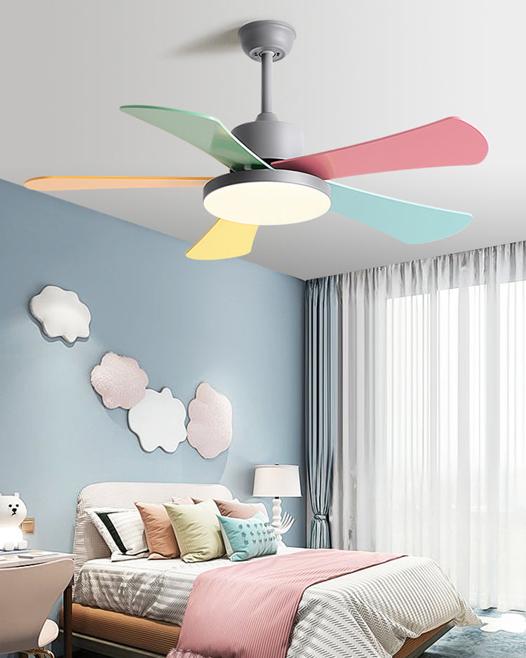 WOMO 5 Blade Children Ceiling Fan Lamp-WM5211