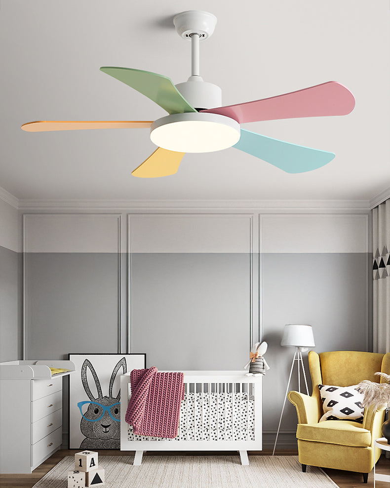 WOMO 5 Blade Children Ceiling Fan Lamp-WM5211