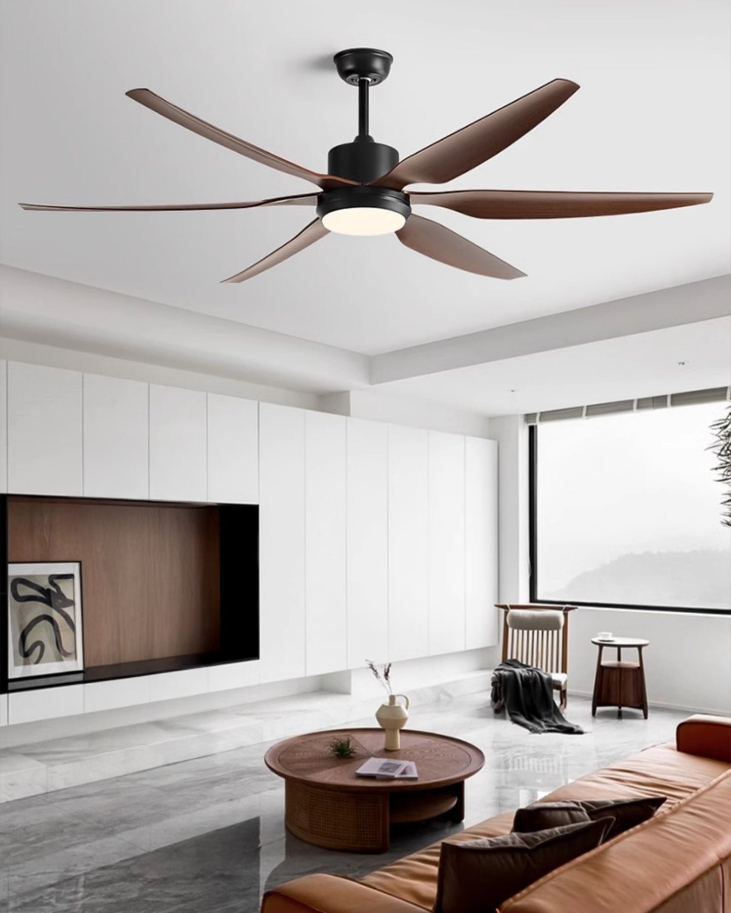 WOMO 6 Blade Large Ceiling Fan Lamp-WM5212