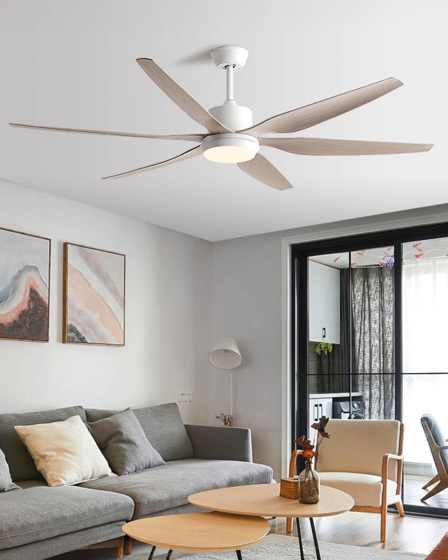 WOMO 6 Blade Large Ceiling Fan Lamp-WM5212