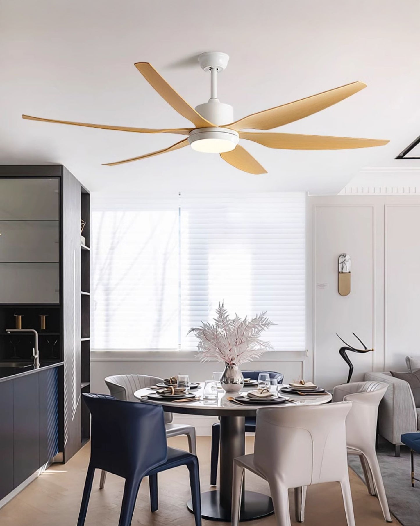 WOMO 6 Blade Large Ceiling Fan Lamp-WM5212