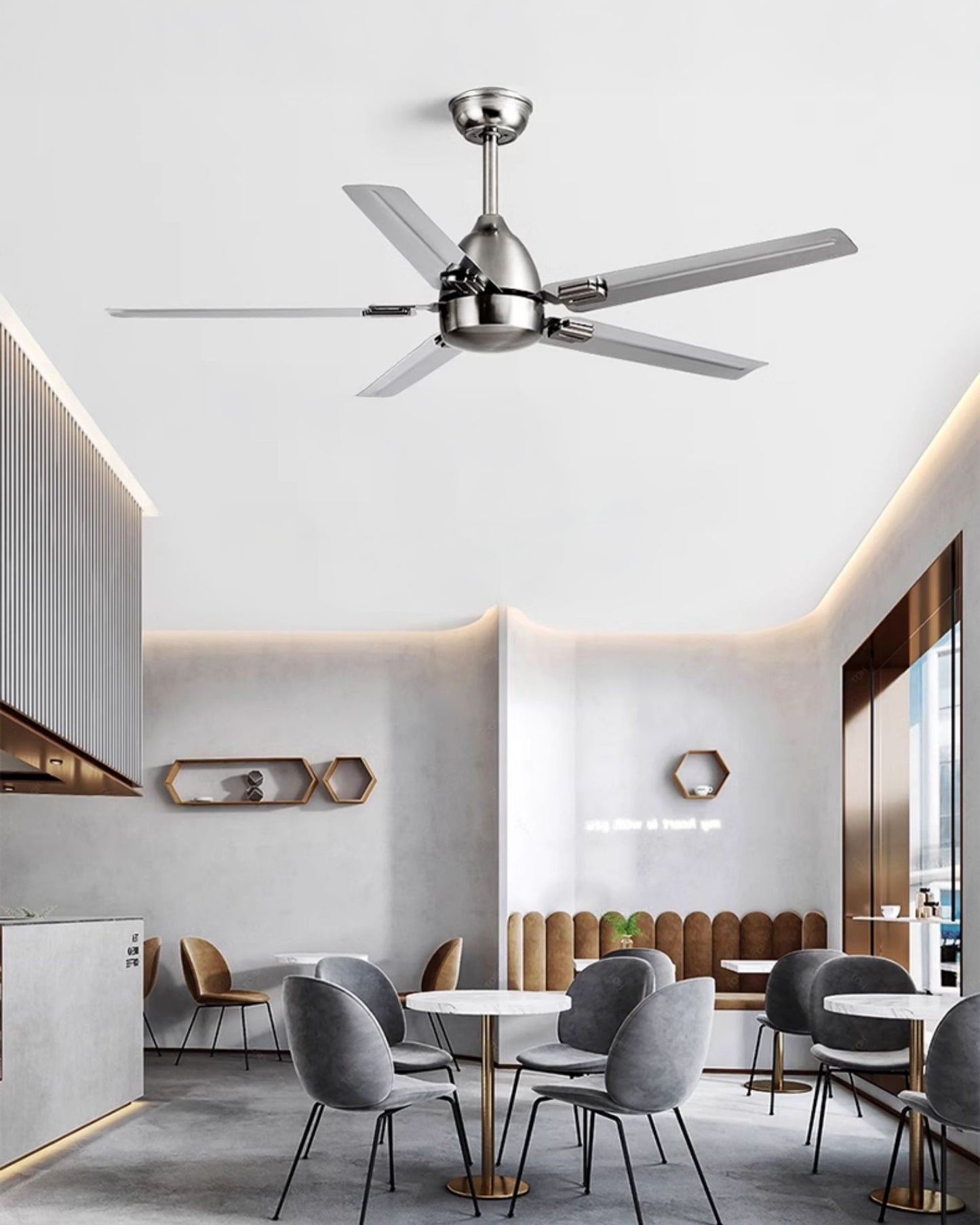 WOMO Industrial Stainless Steel Ceiling Fan-WM5213