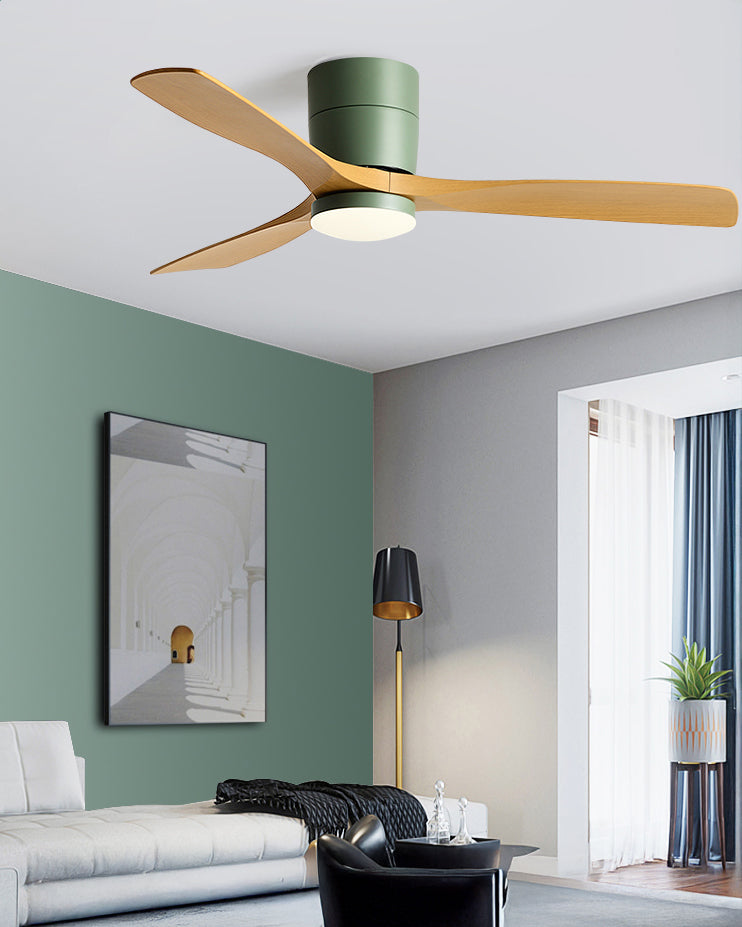 WOMO Modern Low Profile Ceiling Fan Lamp-WM5215
