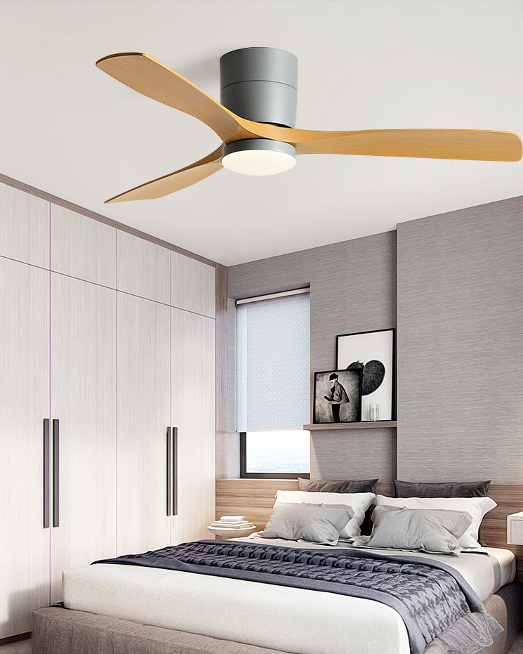 WOMO Modern Low Profile Ceiling Fan Lamp-WM5215