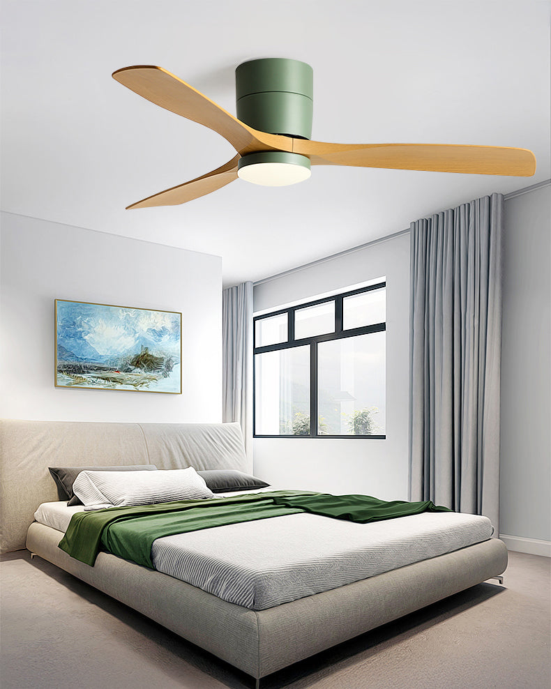 WOMO Modern Low Profile Ceiling Fan Lamp-WM5215